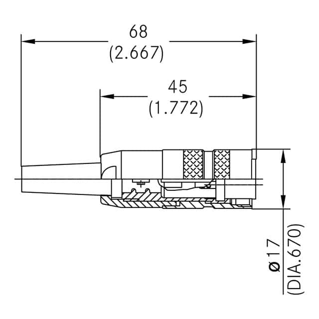 T 3485 001 Amphenol Tuchel Industrial  Assemblages de connecteurs circulaires